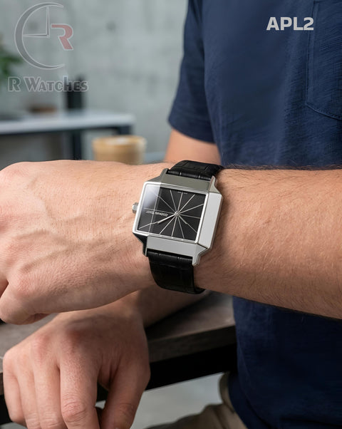 (OS)🖤⬆️ AP Leather Silver Black (APL2)