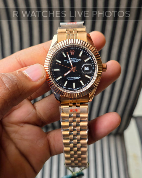 (OS)📷⭐ Rolex Rose Gold Black (RXP85)