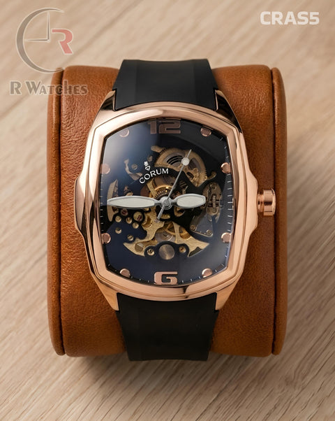 (SS)🖤 Corum automatic silicon rose gold black (CRAS5)