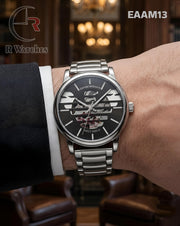 (SS)🖤⬆️⭐ Armani Automatic Black Silver (EAAM13)