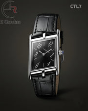 (OS)🖤⭐ Cartier Leather Silver Black (CTL7)