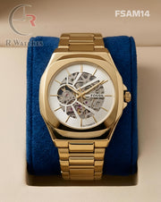 (OS)🖤⬆️ Fossil Automatic Gold White (FSAM14)