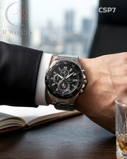 (SS)🖤⬆️⭐ Casio Edifice silver black (CSP7)