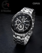 (SS)🖤⭐ Casio Edifice heavy Silver Black (CSP25)