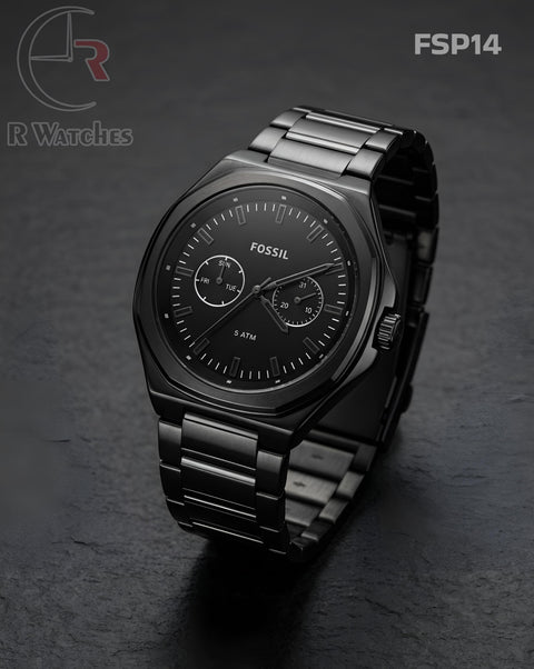 (OS)🖤⭐ Fossil Full Black (FSP14)