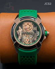 (OS)🖤⬆️ Jacob CR 7 Silicon Green Rose Gold (JCS2)