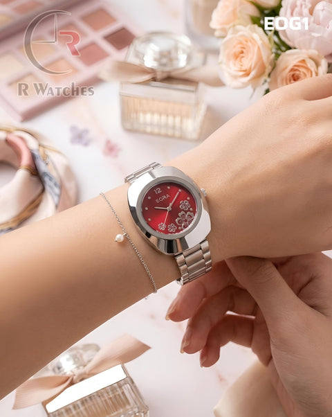 (OS)🖤⭐ Eora Girls Silver Red Dial (EOG1)
