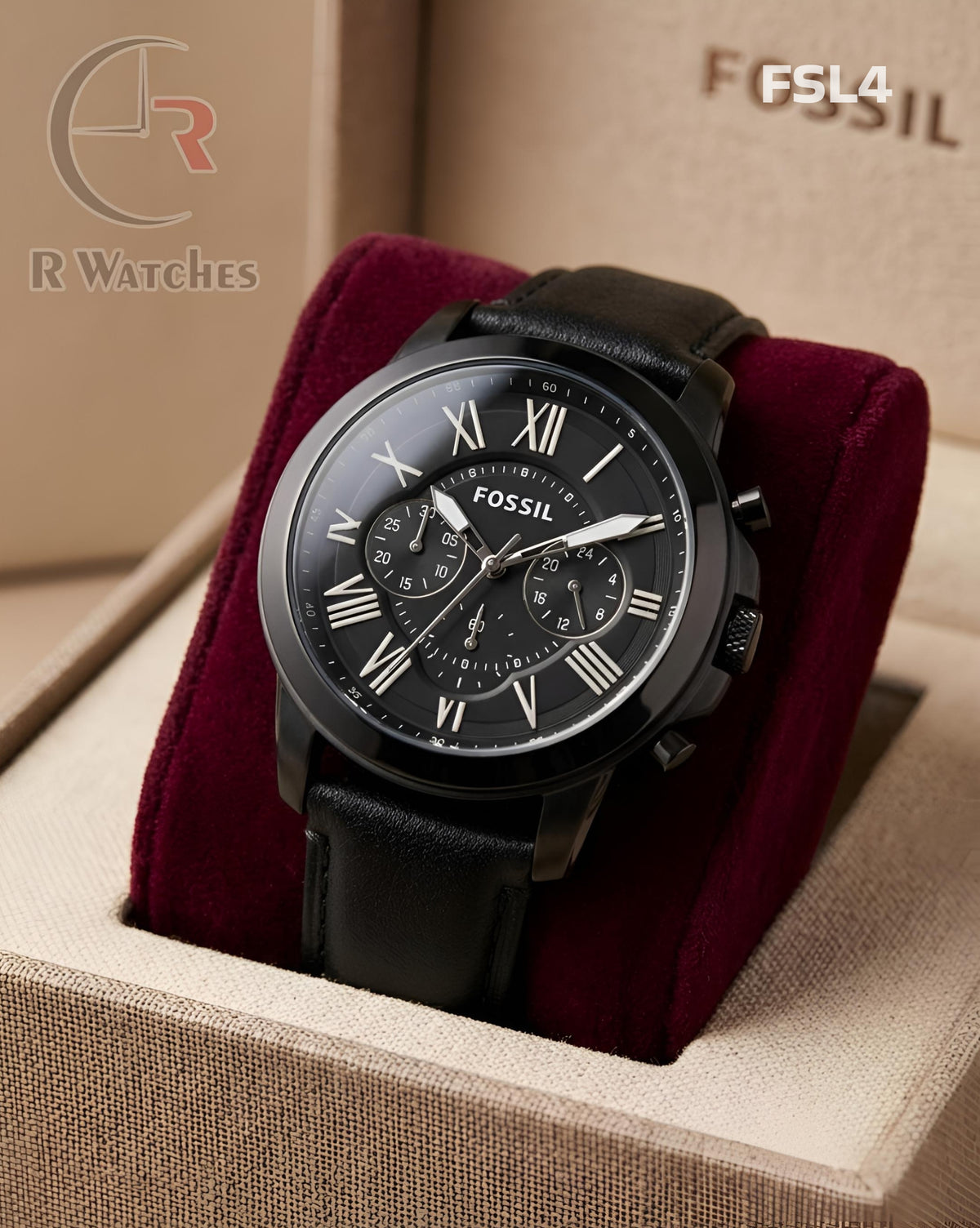 (OS2)🖤⬆️ Fossil leather black (FSL4)