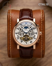 (OS2)🖤⭐ Cartier automatic leather arabFranck Mulleric (CTAL12)