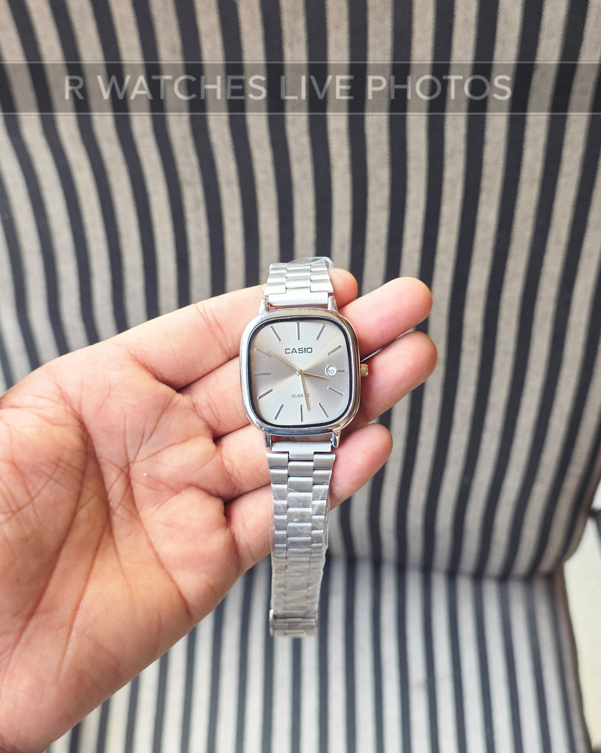 (OS)🖤⬆️🔁⭐ Casio old money Silver Grey (CSSM2)