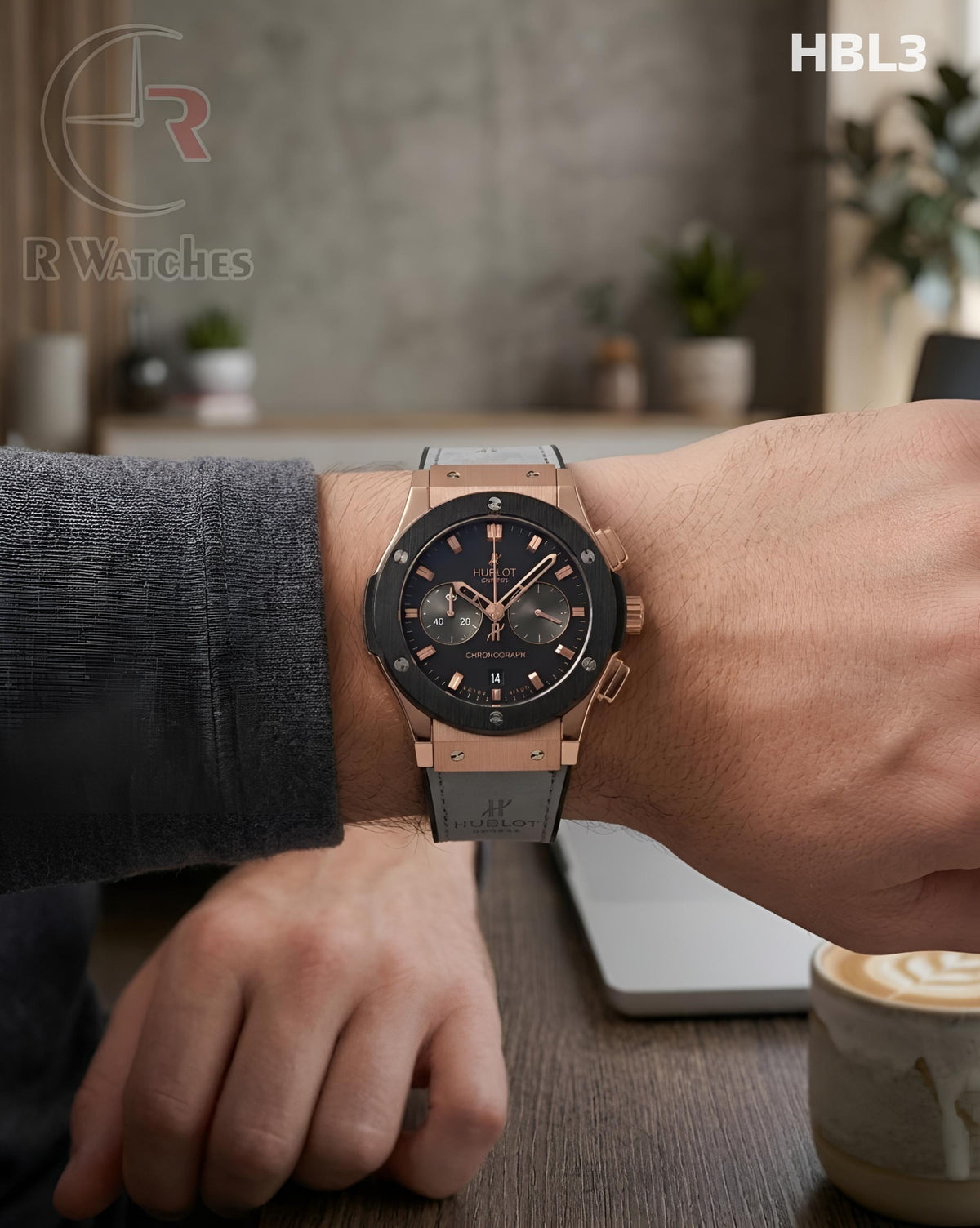 (OS)🖤⬆️ Hublot Heavy Leather Dual Tone (HBL3)