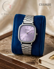 (OS)🖤⬆️ Casio Old Money Silver Purple (CSSM20)
