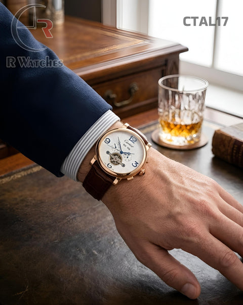 (OS)🖤⭐Cartier automatic leather (CTAL17)