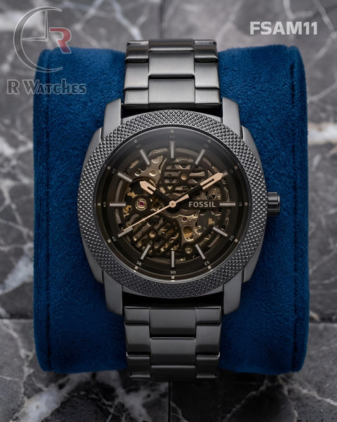 (SS)🖤⬆️⭐ Fossil Automatic full Black metal (FSAM11)