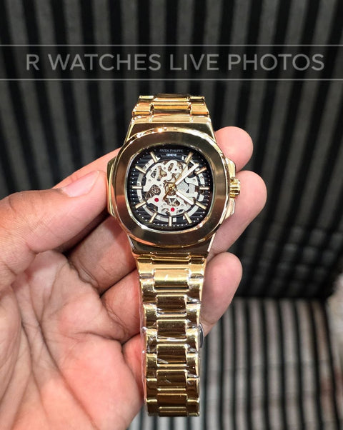 (OS2)🖤⭐ Patek Philippe Machinery Gold Black (PPP31)