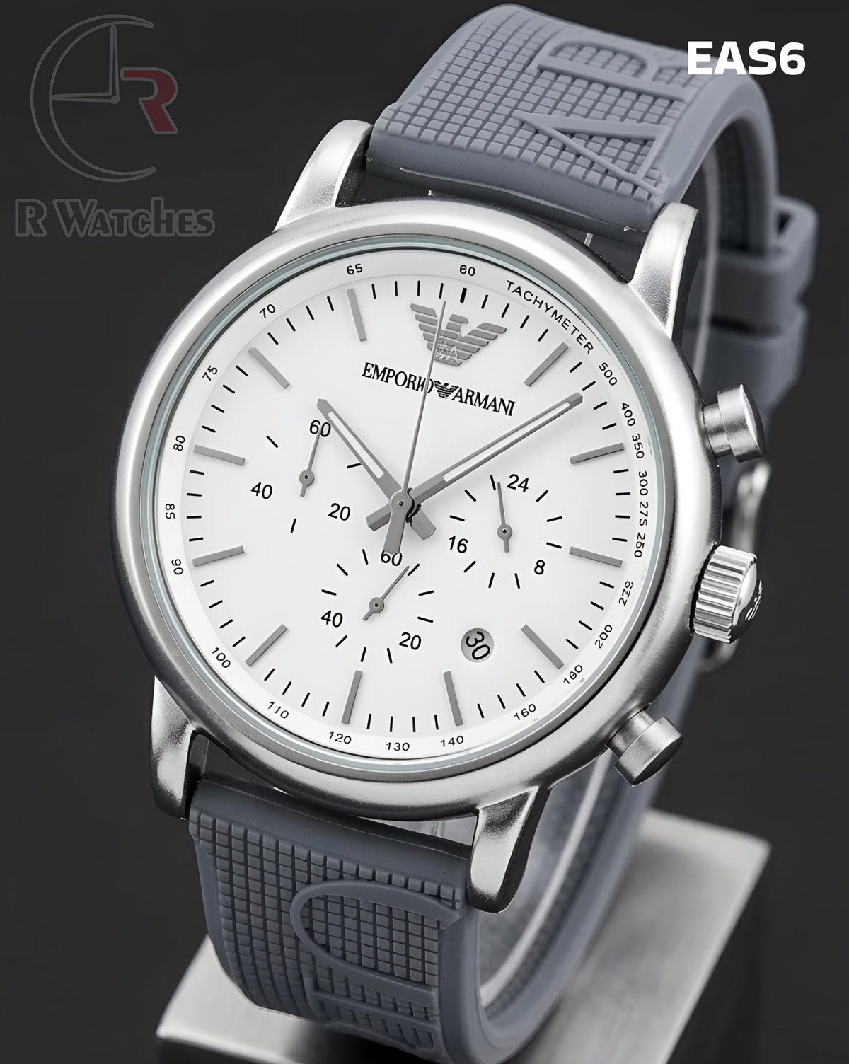 (OS3)🖤⭐ Armani Silicon Silver White (EAS6)