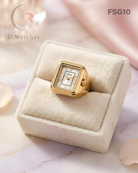 (OS)🖤⬆️ Fossil Girls Ring Roman Full Gold (FSG10)