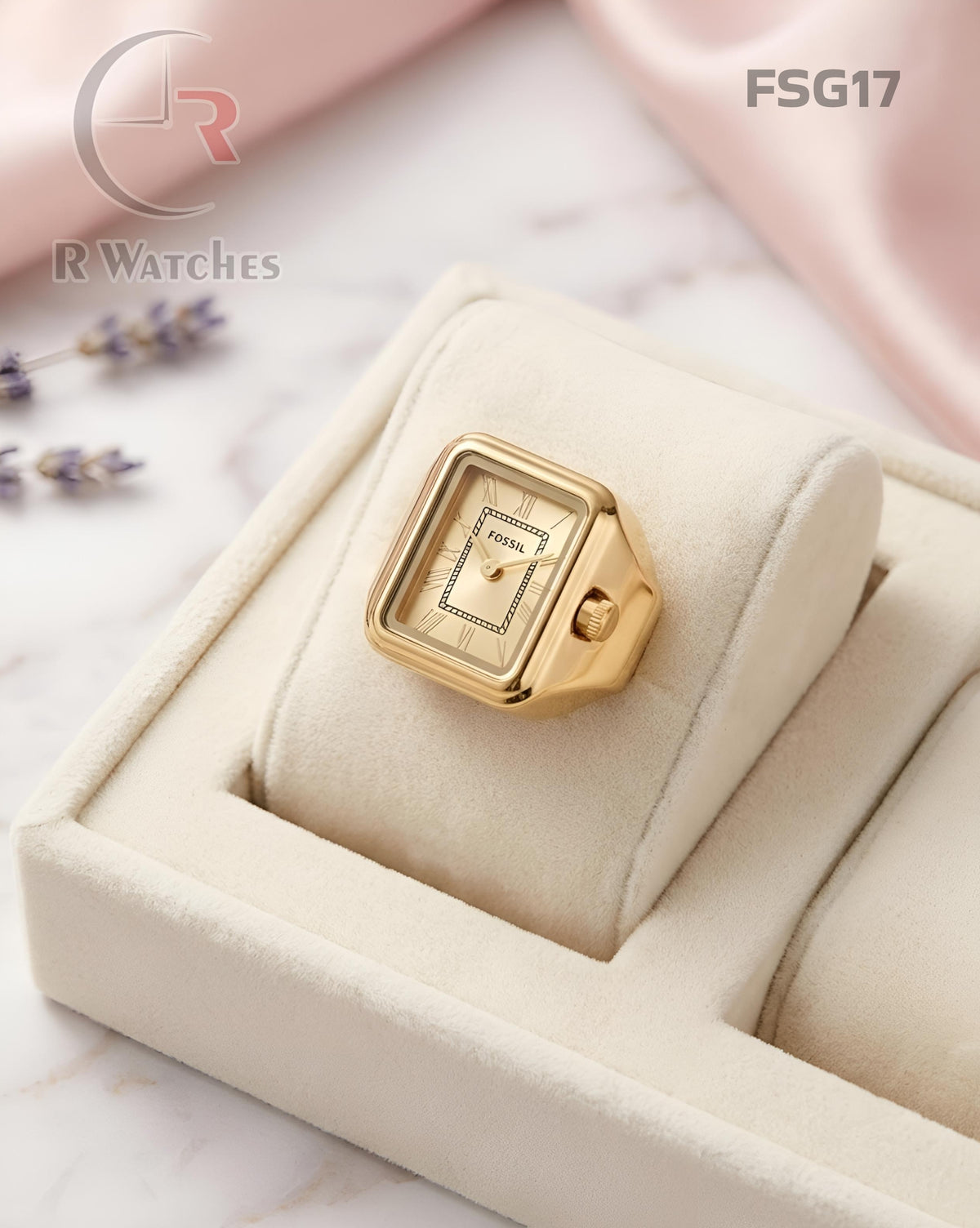 (OS)🖤⬆️ Fossil Girls Ring Roman Full Gold (FSG17)