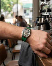 (OS)🖤⬆️ Patek Philippe Silicon Silver Green (PPS6)