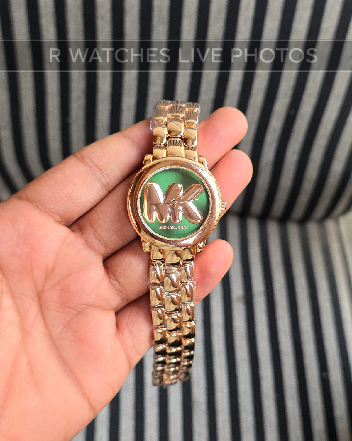 (SS)🖤⬆️⭐ MK Girls Rose Gold Green (MKG4)
