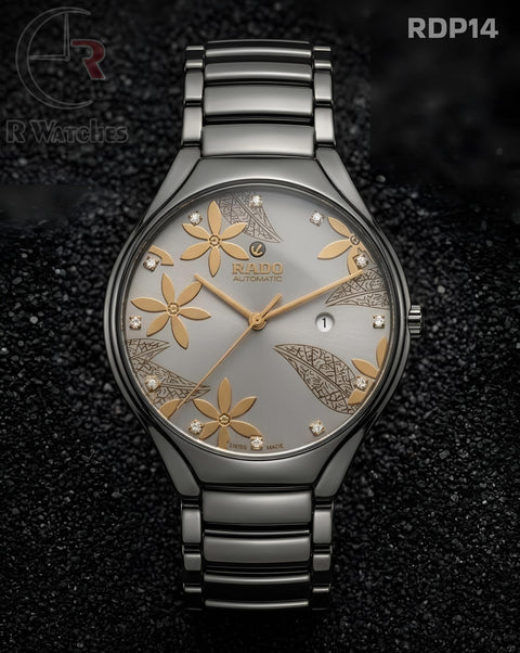 (OS)🖤⭐ Rado Black Metal Gold Dial (RDP14)