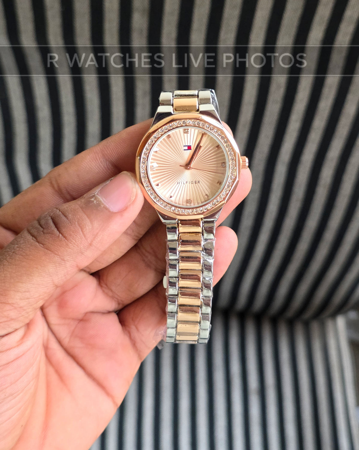 (OS)📷⭐Tommy Hilfiger Girls Rose Gold Pink (THG12)