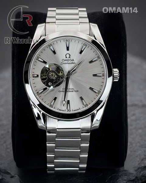 (OS)🖤⭐ Omega Automatic Full Silver (OMAM14)