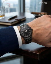 (OS)🖤⭐ Patek Philippe Full Black Roman Dial (PPP15)