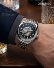 (SS)🖤⬆️⭐ Omega Automatic Black Silver (OMAM20)