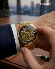 (SS)🖤⭐ Fossil Automatic Cross Full Gold (FSAM28)