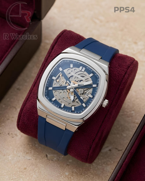 (OS)🖤⬆️ Patek Philippe Silicon Silver Blue (PPS4)