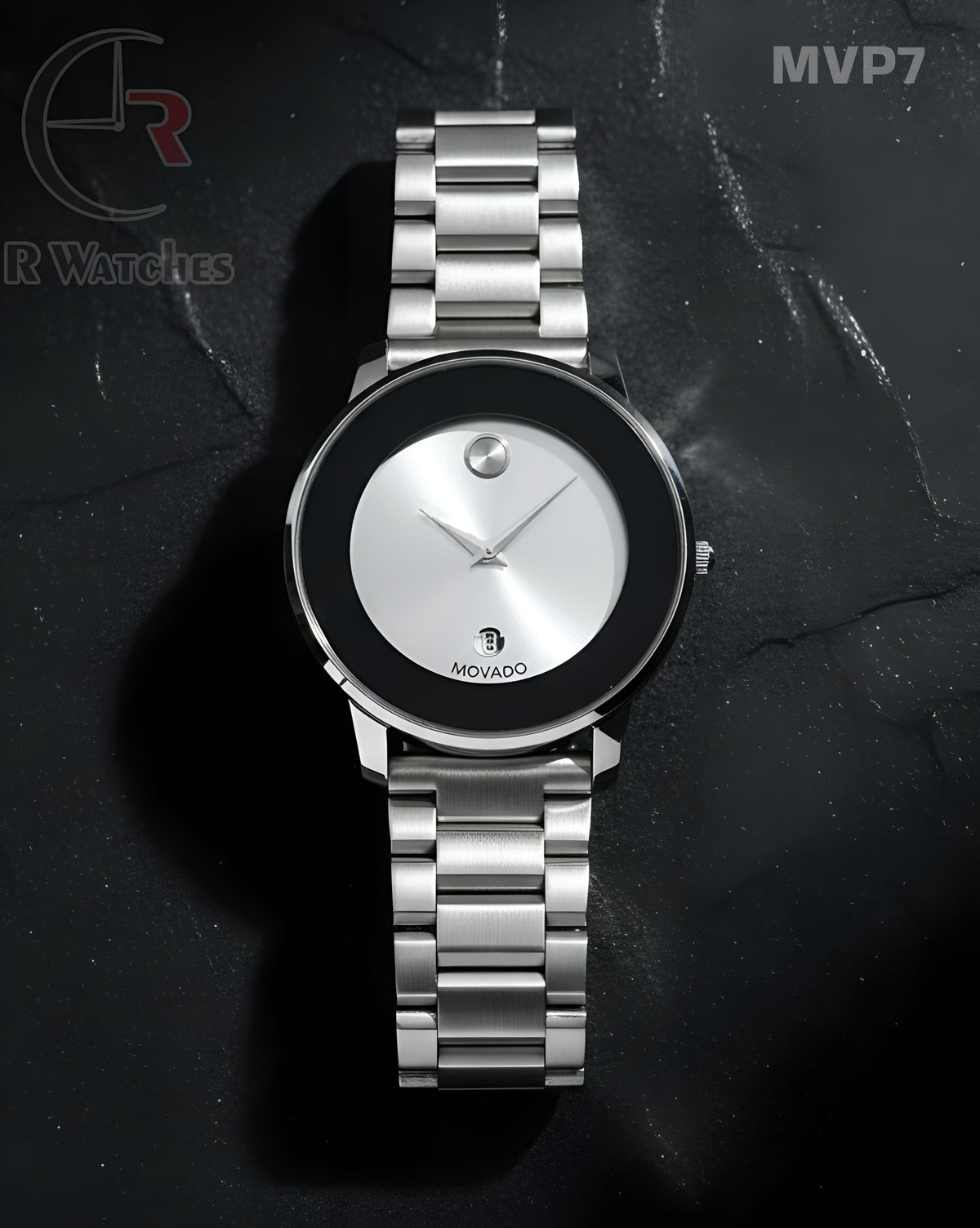 (OS)🖤⬆️ Movado new silver white (MVP7)