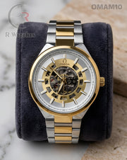 (SS)🖤⬆️⭐🔁 Omega Automatic Dual Tone White (OMAM10)