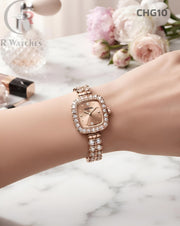 (OS)🖤⭐ Chanel Girls Diamond Full Rose Gold (CHG10)