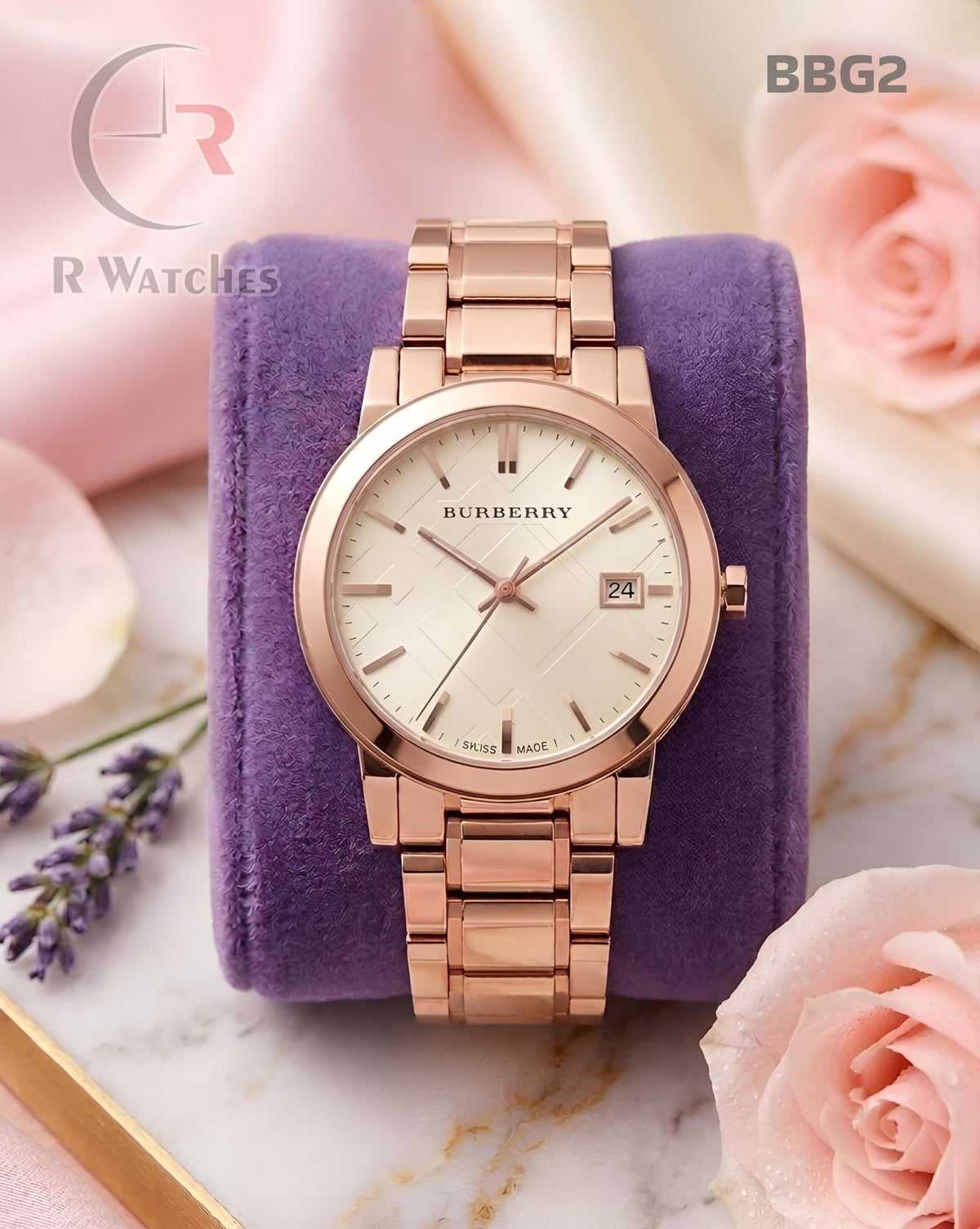 (OS)🖤⭐ Burberry Girls Rose Gold Off White (BBG2)