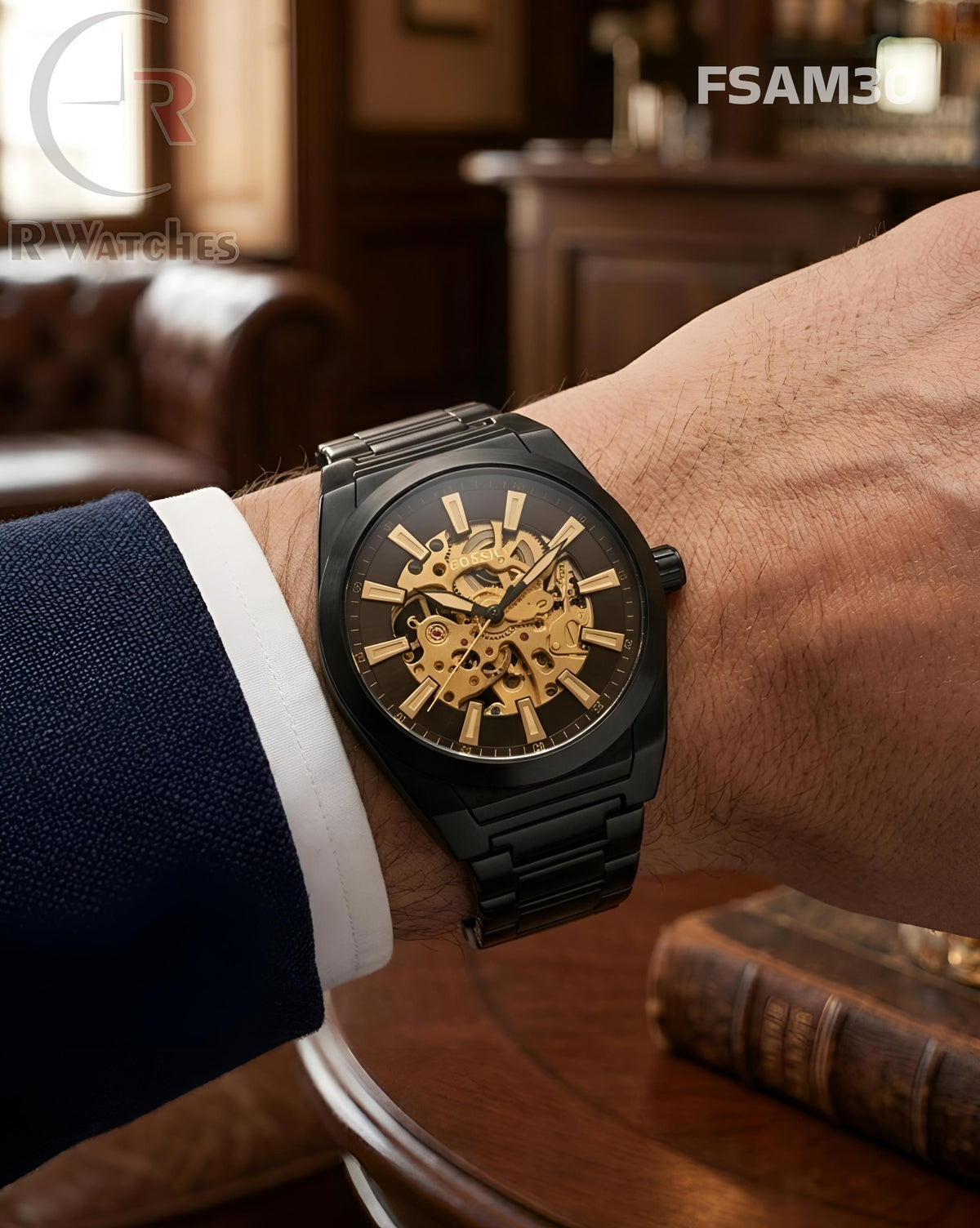 (SS)🖤⭐ Fossil Automatic Metal black (FSAM30)