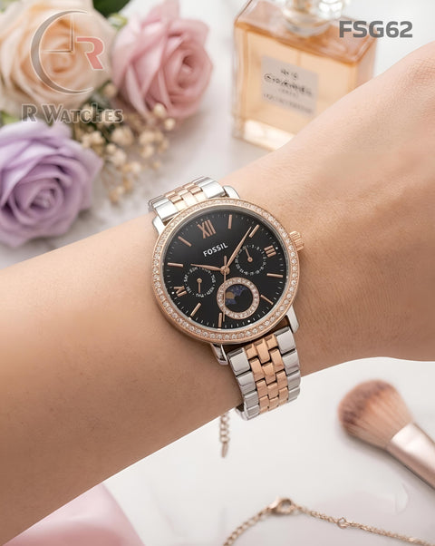 (OS)🖤⬆️ Fossil Girls Rose Gold Black (FSG62)