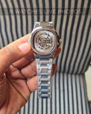 (OS2)🖤⭐ Patek Automatic Silver Grey Dial (PPAM21)