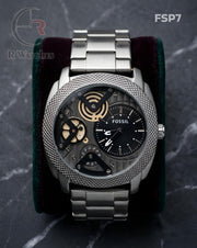 (OS)🖤⬆️ Fossil new silver black (FSP7)