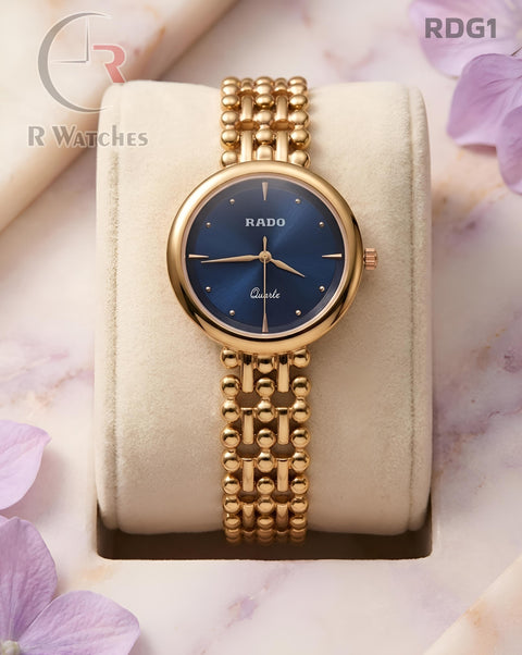 (OS)🖤⬆️🔁 Rado girls Gold Blue (RDG1)