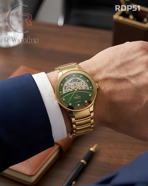 (OS)🖤⭐ Rado Gold Green Dial (RDP51)