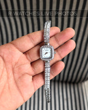 (OS)🖤⭐ Chanel Girls Diamond Full Silver (CHG6)