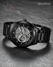(SS)🖤 Armani Automatic Black Grey Dial (EAAM26)