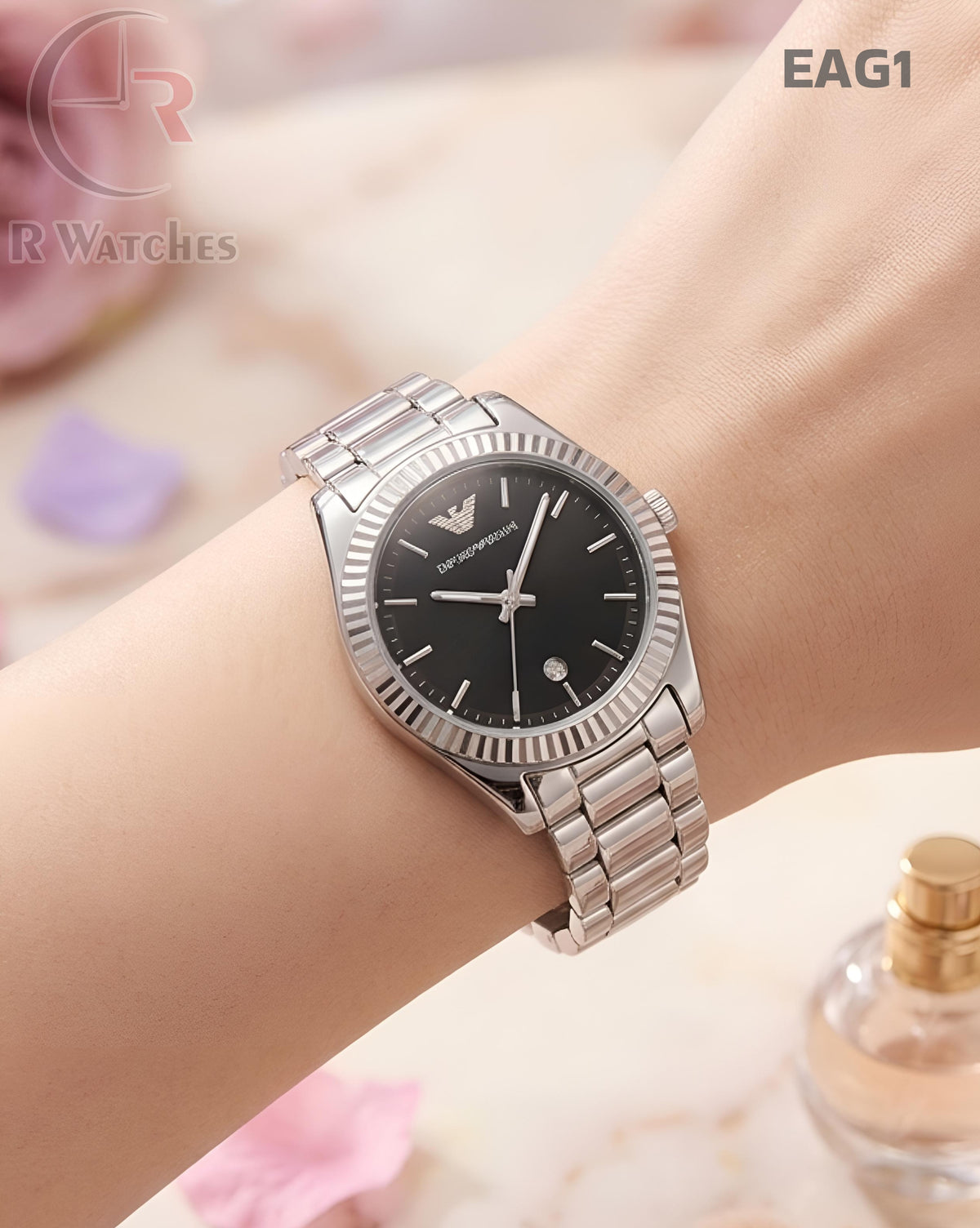 (SS)🖤⭐ Armani girls silver Black (EAG1)
