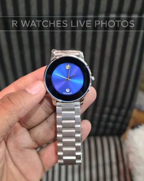 (OS2)🖤⭐ Movado silver blue (MVP2)