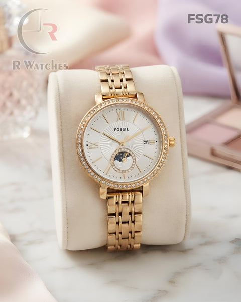 (OS)🖤⬆️ Fossil Girls Gold White (FSG78)