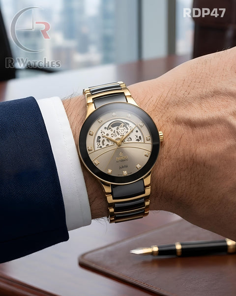 (OS4)🖤⭐ Rado Diamond Machinery Dual Tone Grey Dial (RDP47)