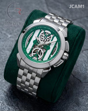 (OS)🖤 Jacob & Co Automatic Green Silver (JCAM1)