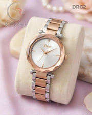 (OS)🖤⭐ Dior Girls Rose Gold White Dial (DRG2)