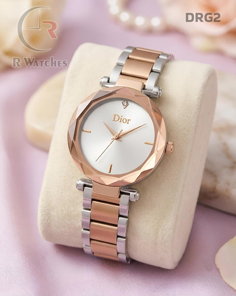 (OS)🖤⭐ Dior Girls Rose Gold White Dial (DRG2)